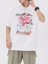 T-Shirt mit Blumenstickerei